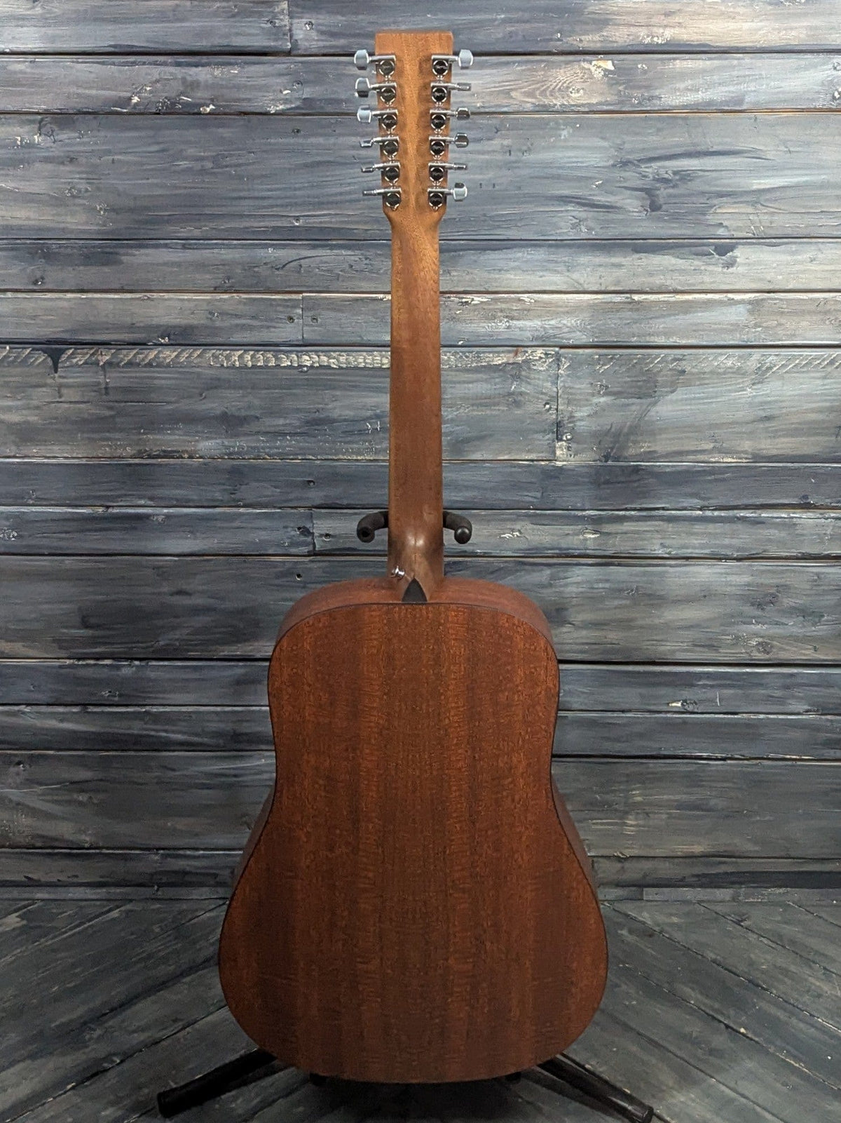 Martin D-X2E 12 String full view of the back of the guitar