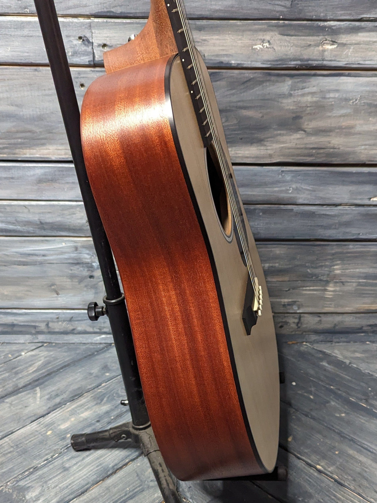 Martin DJR-10E close up bass side view of body