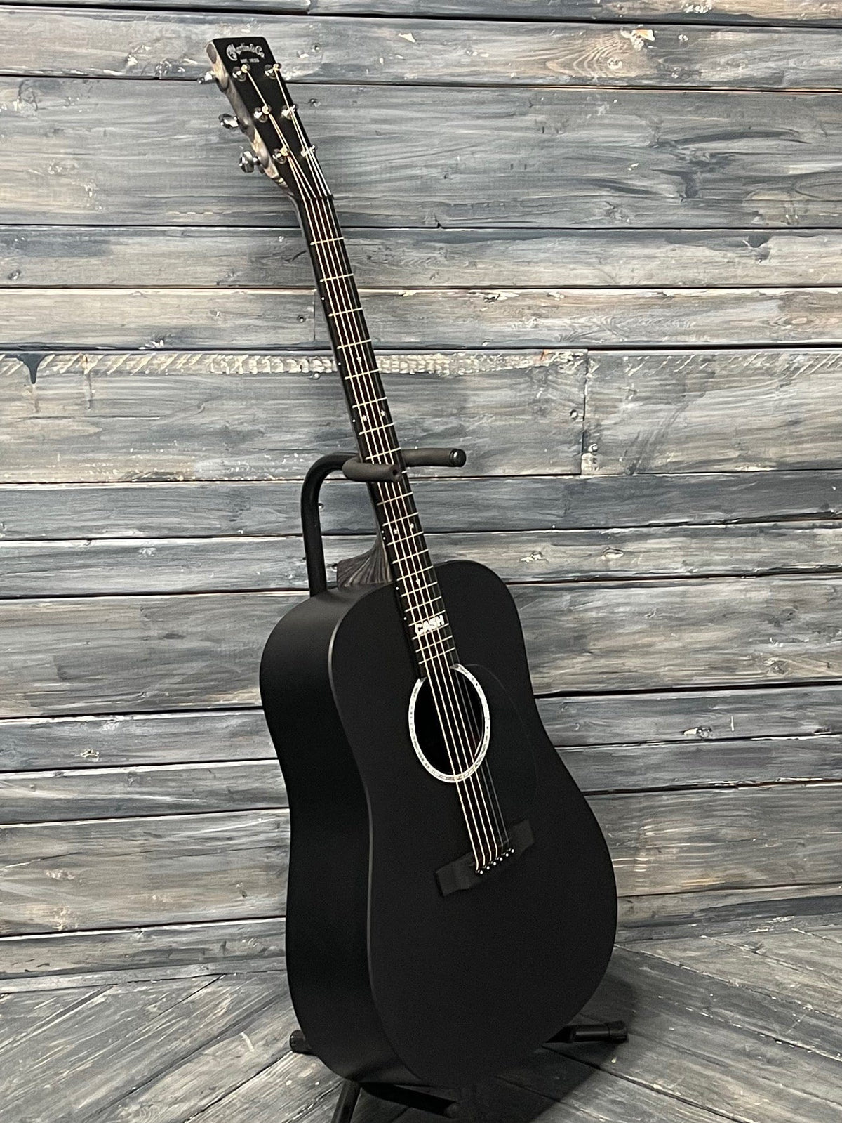 Martin DX Johnny Cash full bass side view of the guitar