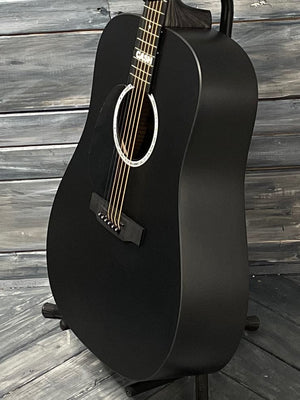 Martin Left Handed DX Johnny Cash bass side view of body