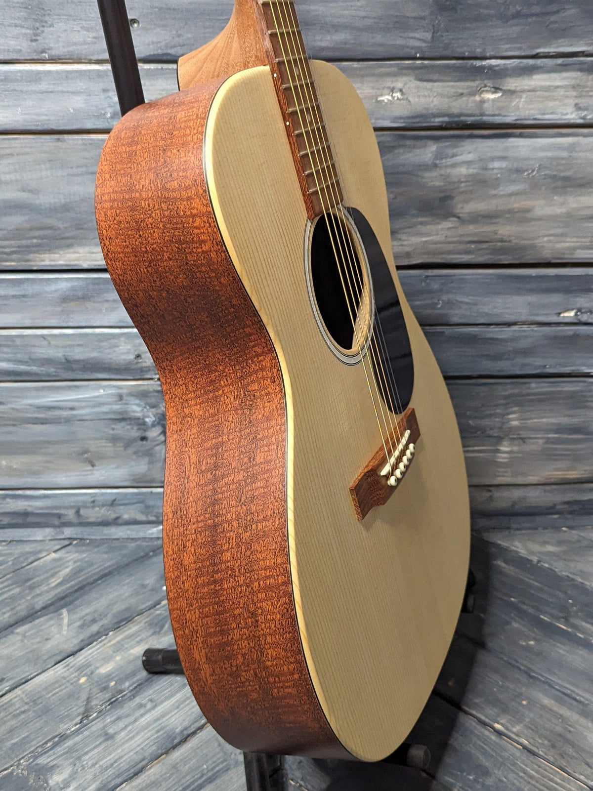 Martin X-Series 000-X2E bass side view of the body