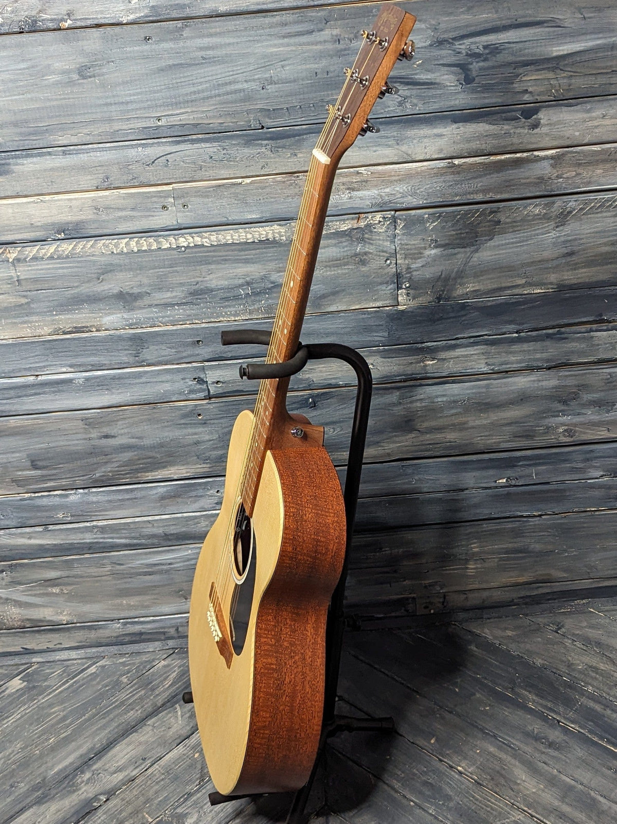 Martin X-Series 000-X2E full treble side view of the guitar