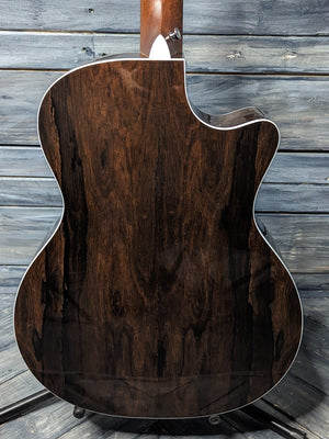 Used Martin Left-Handed GPC-13E close up of the back of the body