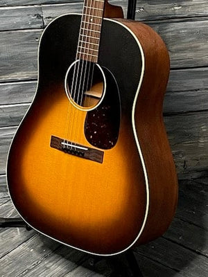 Martin DSS-17 Whiskey Sunset body view of treble side