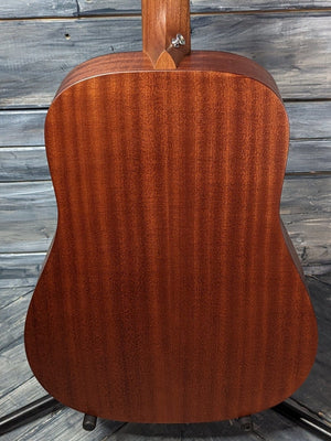 Martin Left Handed DJR-10E close up of the back of the body