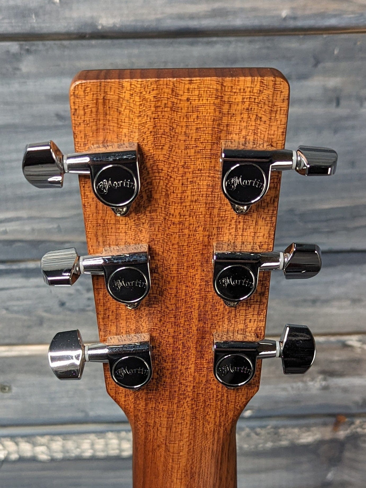 Martin Left Handed DJR-10E back of the headstock