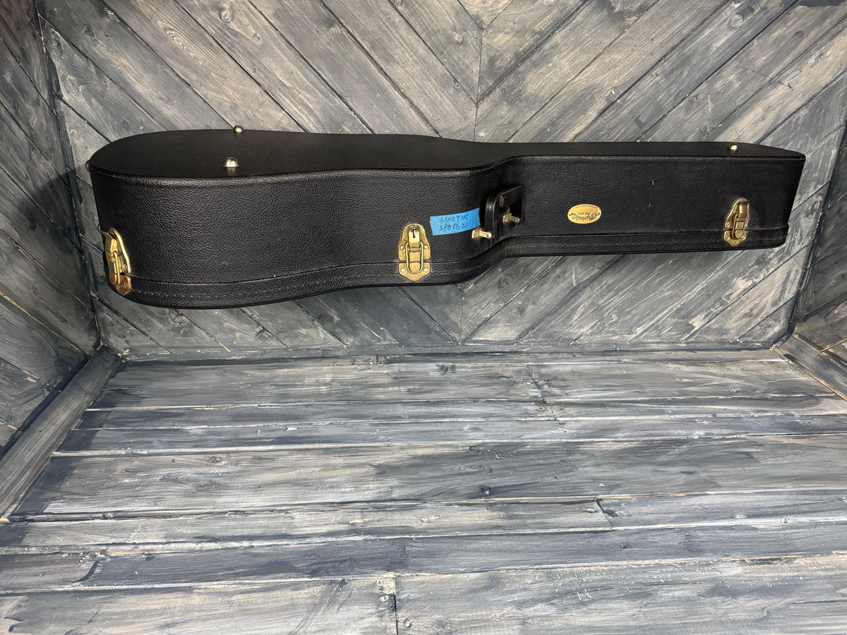 This is a photo of the case of the guitar.