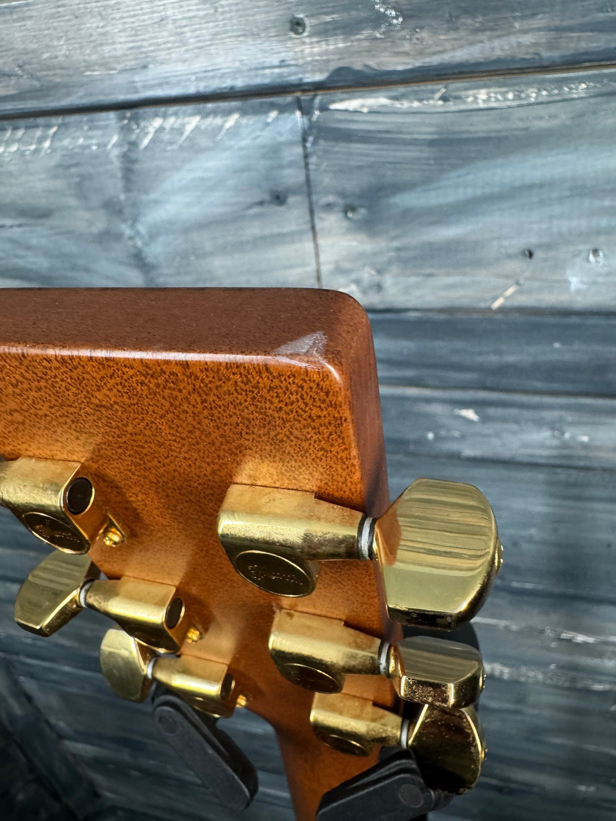 This is a photo of the back of the guitar.