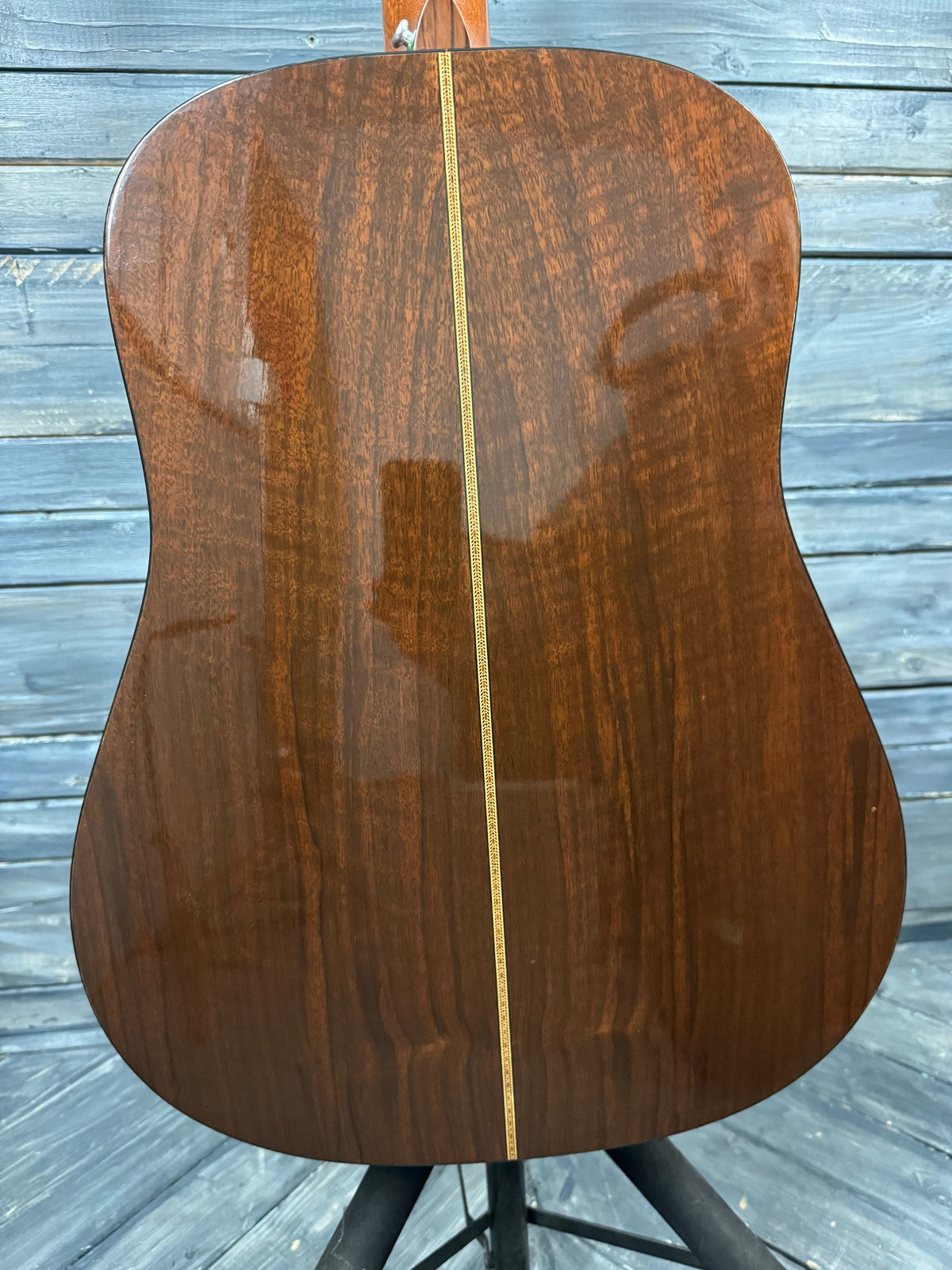 This is a photo of the back of the guitar.