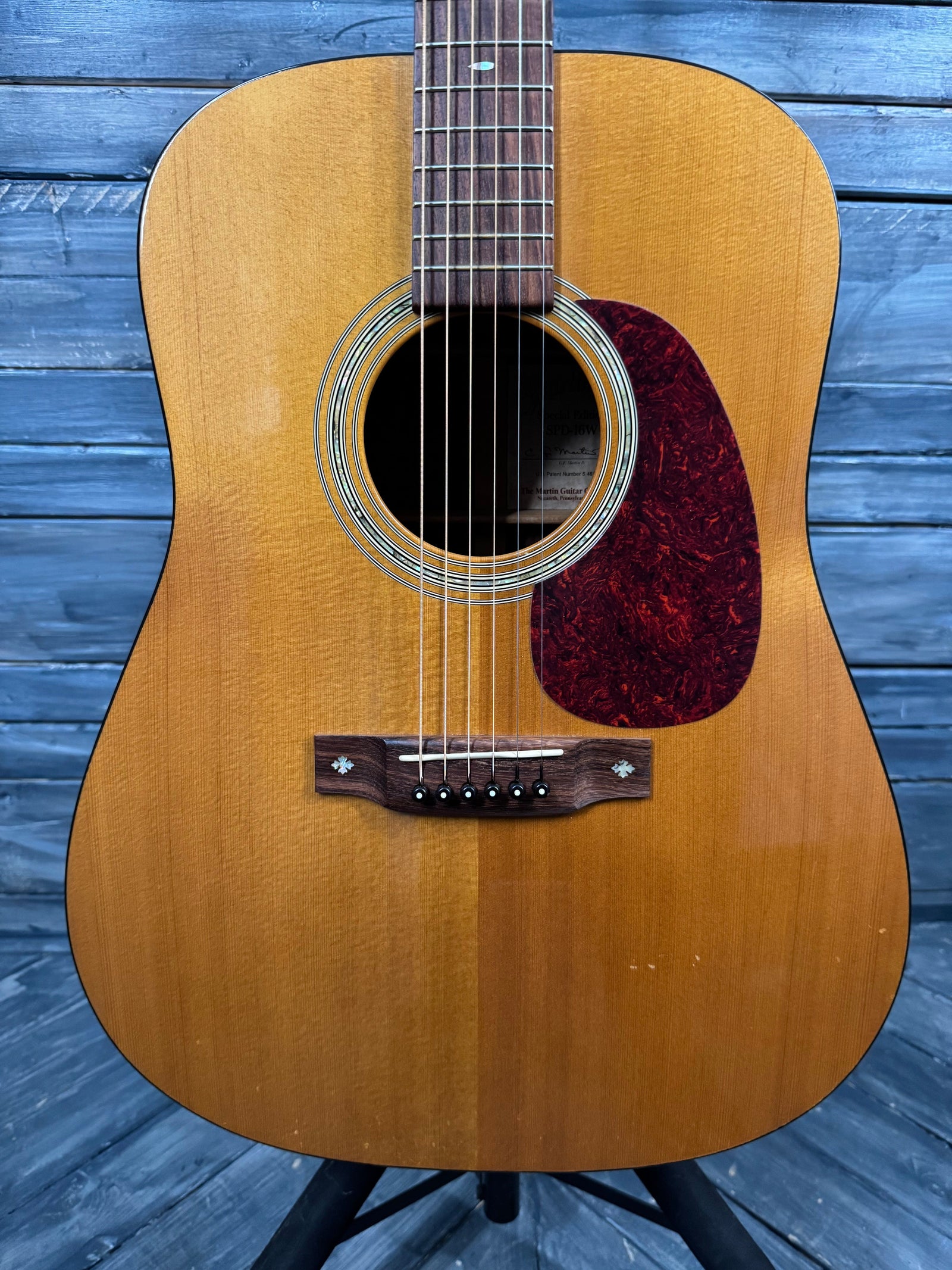 This is a photo of the front of the guitar.