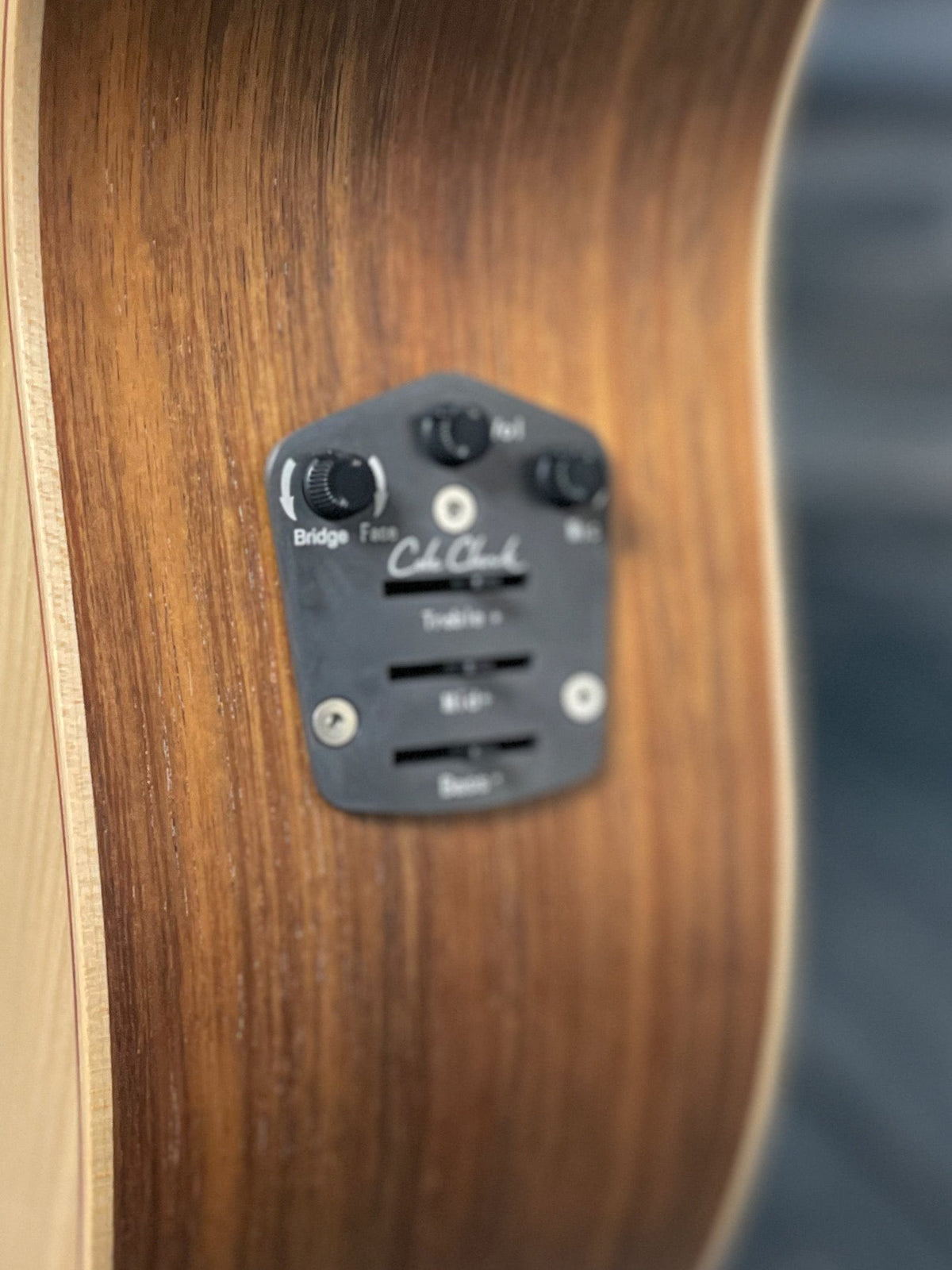 Cole Clark Left Handed ANGEL 2 close up of electronics