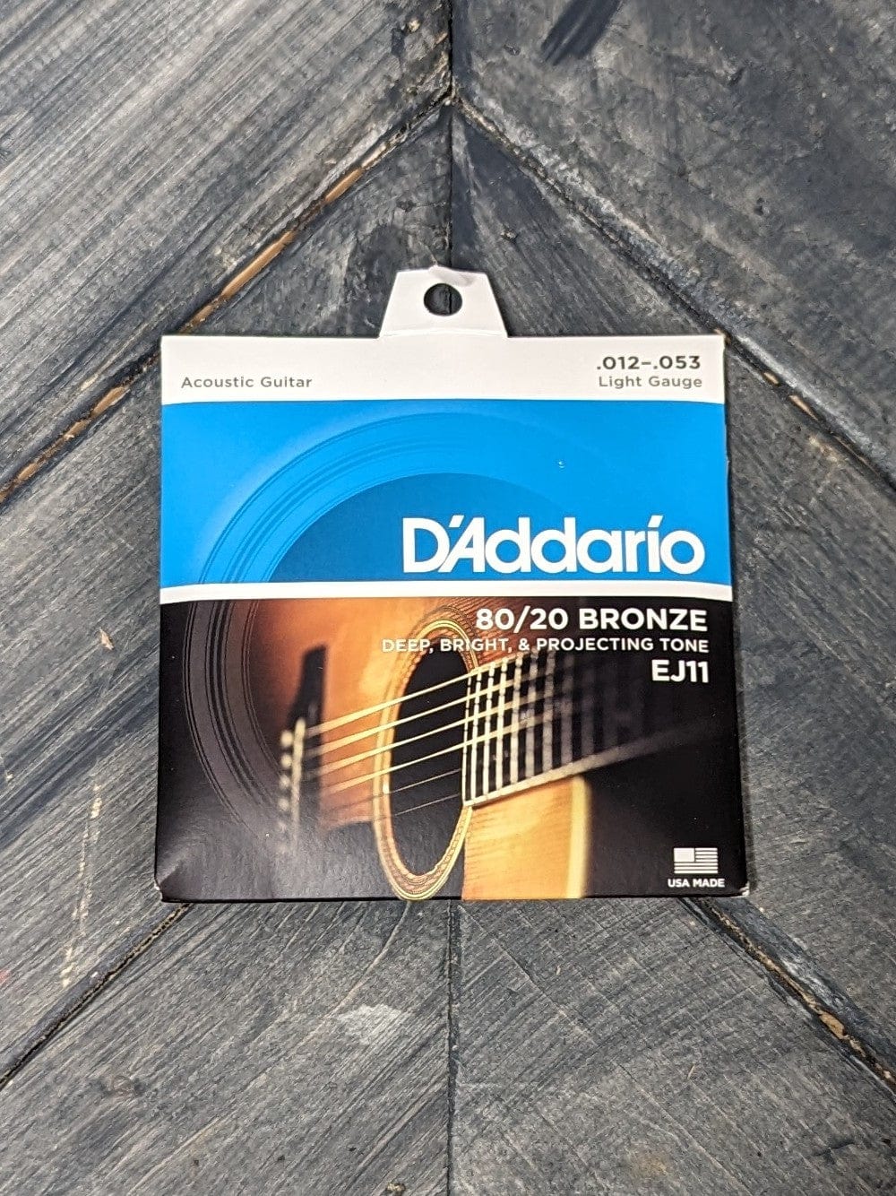 D'Addario EJ11 front of the packaging