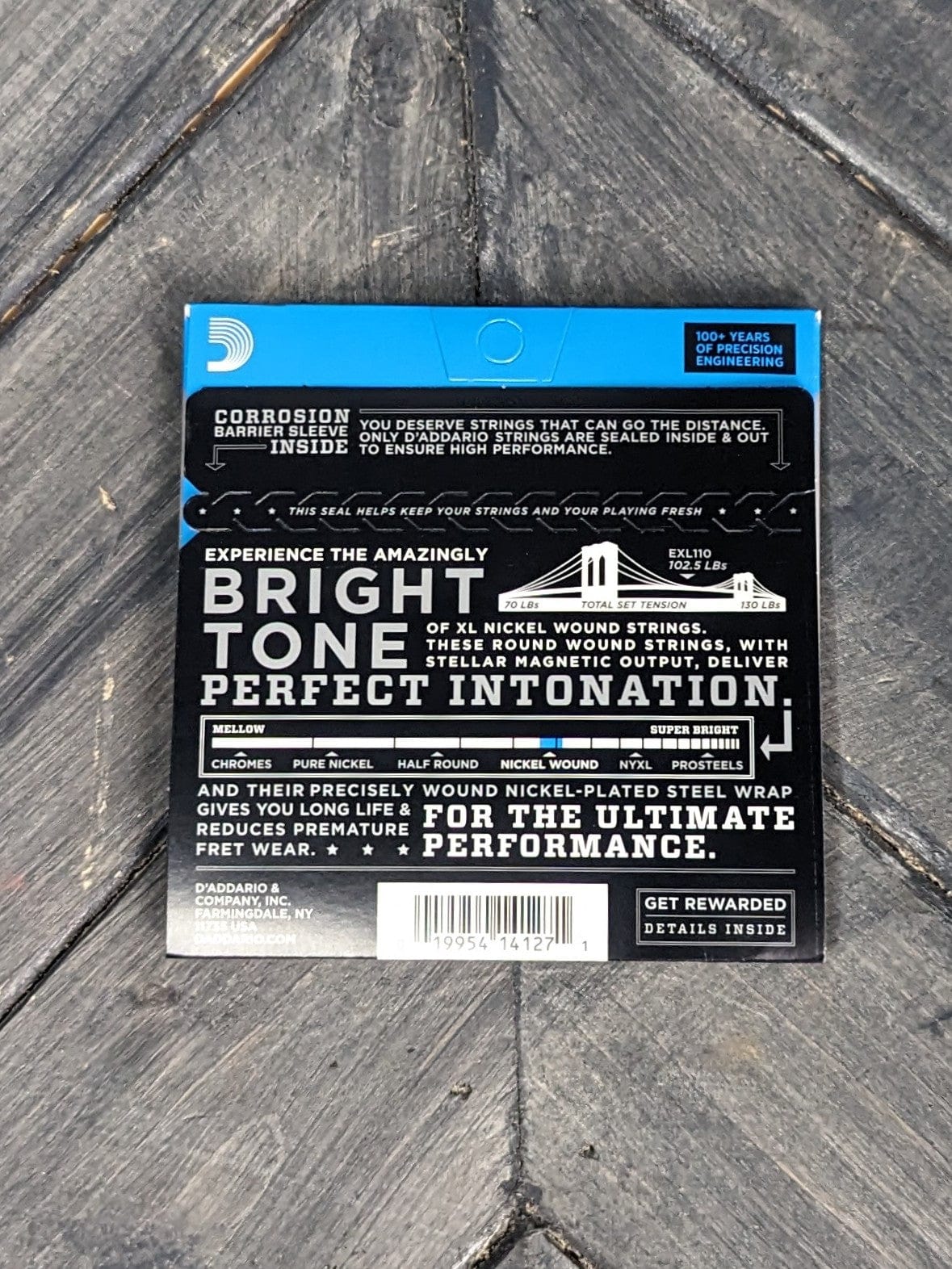 D'Addario Electric Guitar Strings D'Addario EXl110 Light Electric Guitar Strings