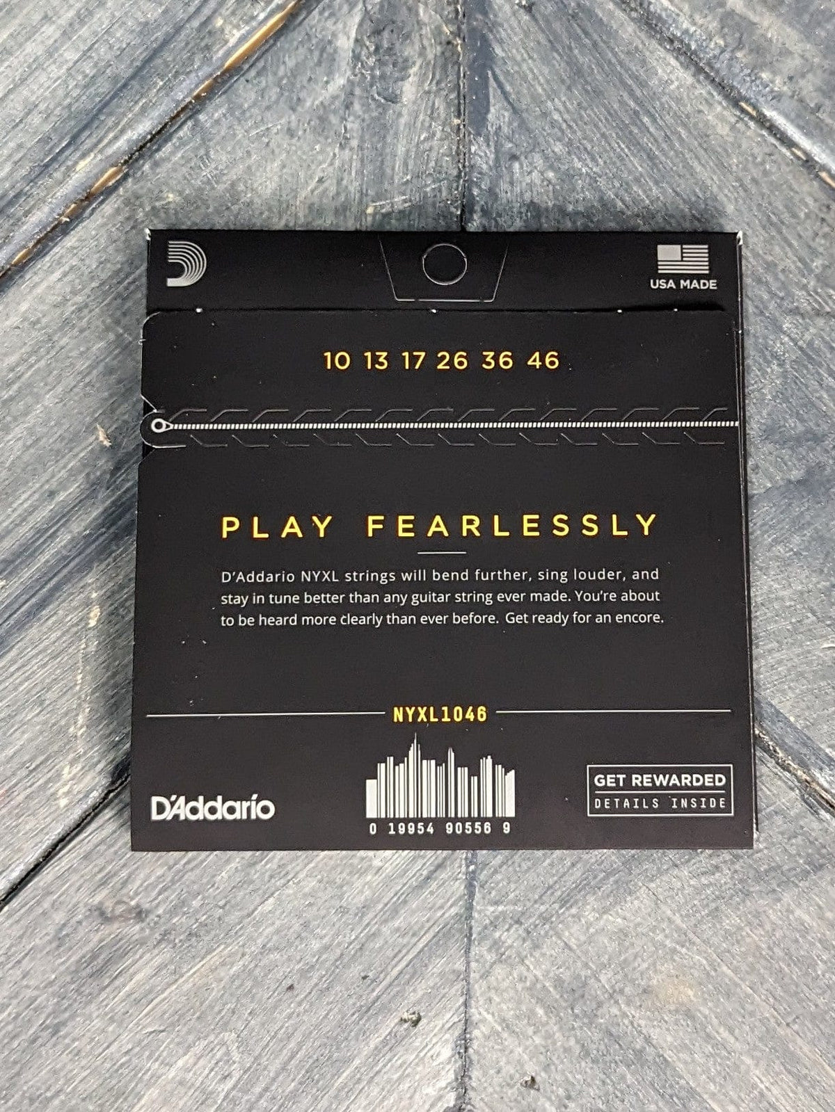 D'Addario Electric Guitar Strings D'Addario NYXL1046 NYXL Nickel Wound Regular Light 10-46 Electric Guitar Strings