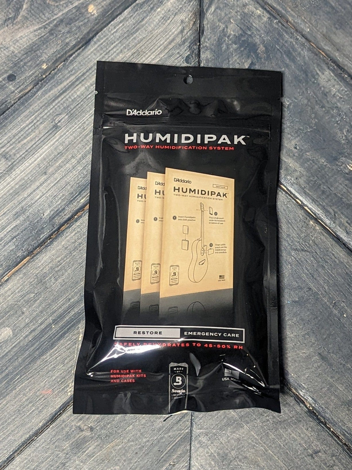 D'Addario Maintenance D'Addario PW-HPCP-03 Humidipak Two-Way Humidification Packets