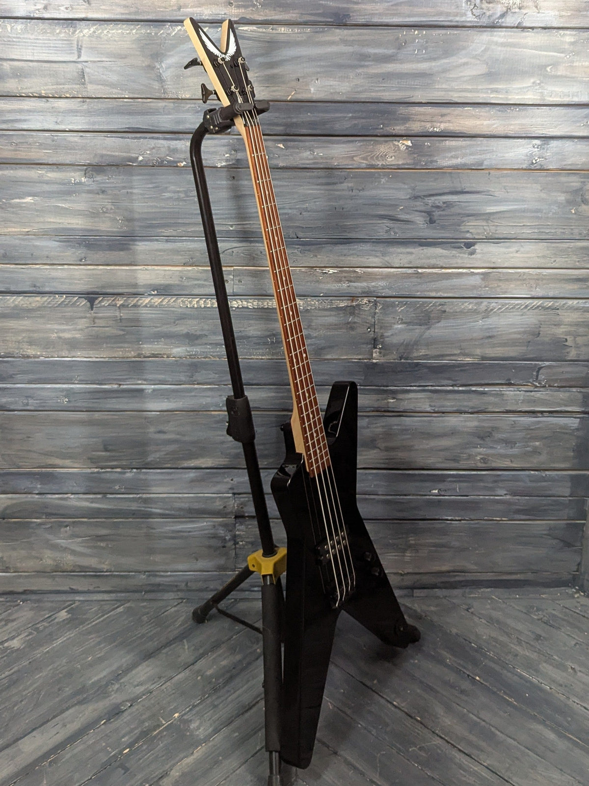 Used Dean ML Metalman full bass side view of the guitar