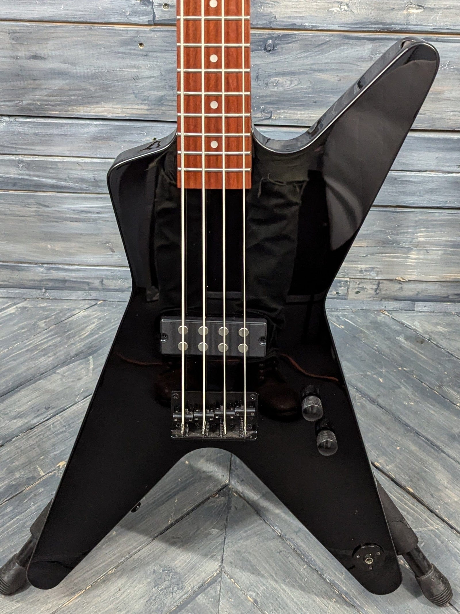 Used Dean ML Metalman close up of the body