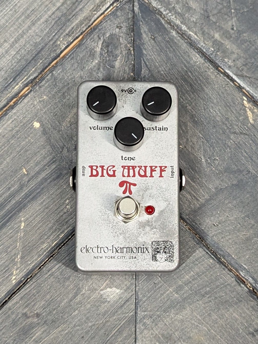 Used Electro-Harmonix Ram's Head Big Muff Pi top of the pedal