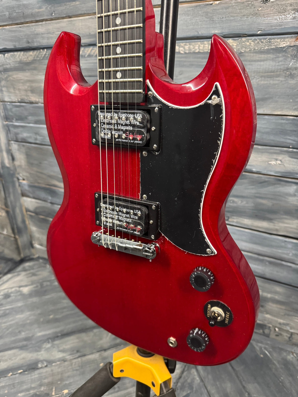 This is a photo of the front of the guitar.