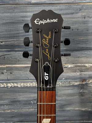 Used Epiphone Les Paul Special GT front of the headstock