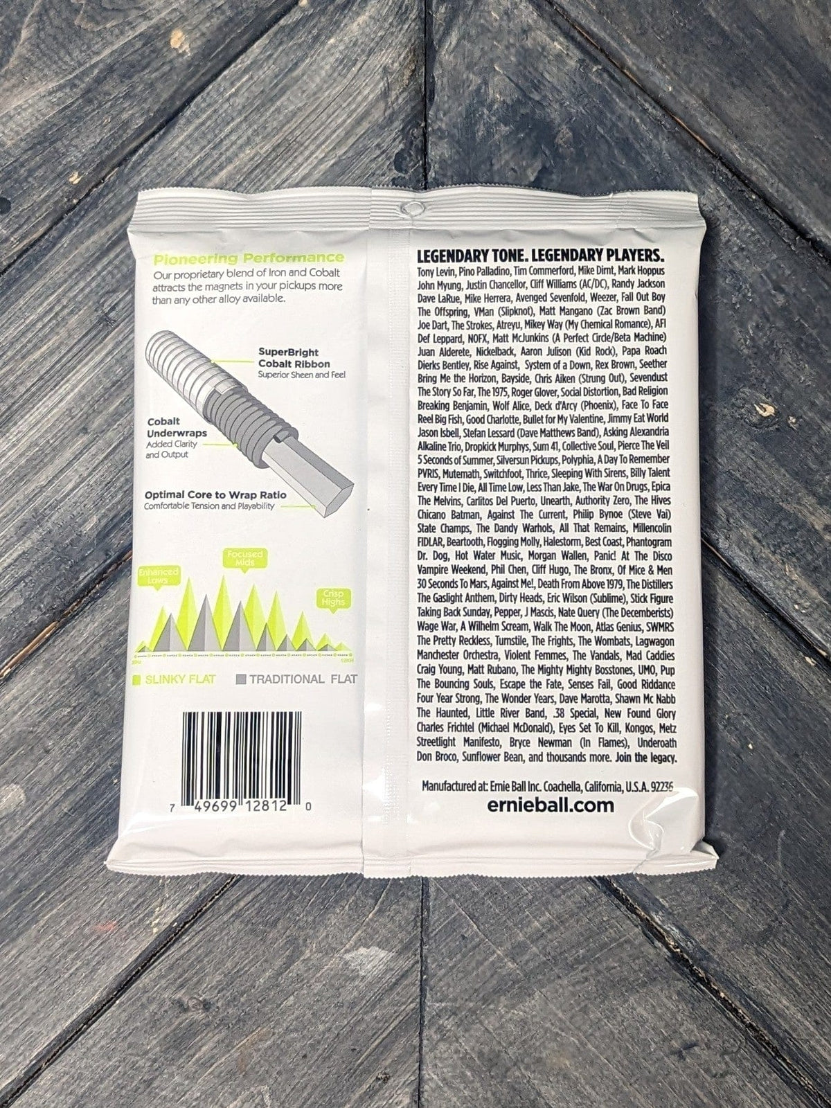 ernie ball Bass Strings Ernie Ball P02812 Regular Slinky Flat Wound Electric Bass Strings