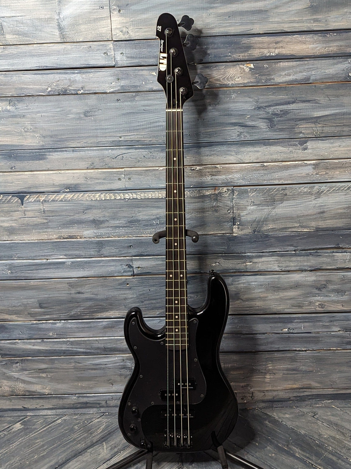 ESP/LTD Left Handed SURVEYOR '87 full view of the bass guitar