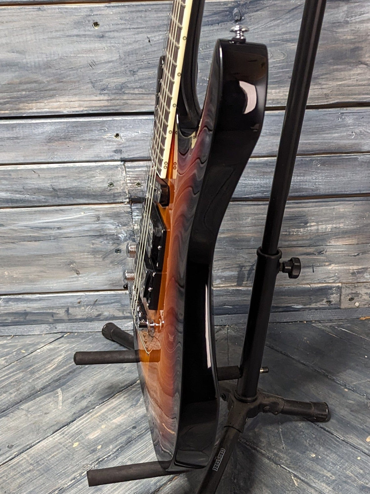 ESP/LTD Left handed SC- 20 bass side view of the body