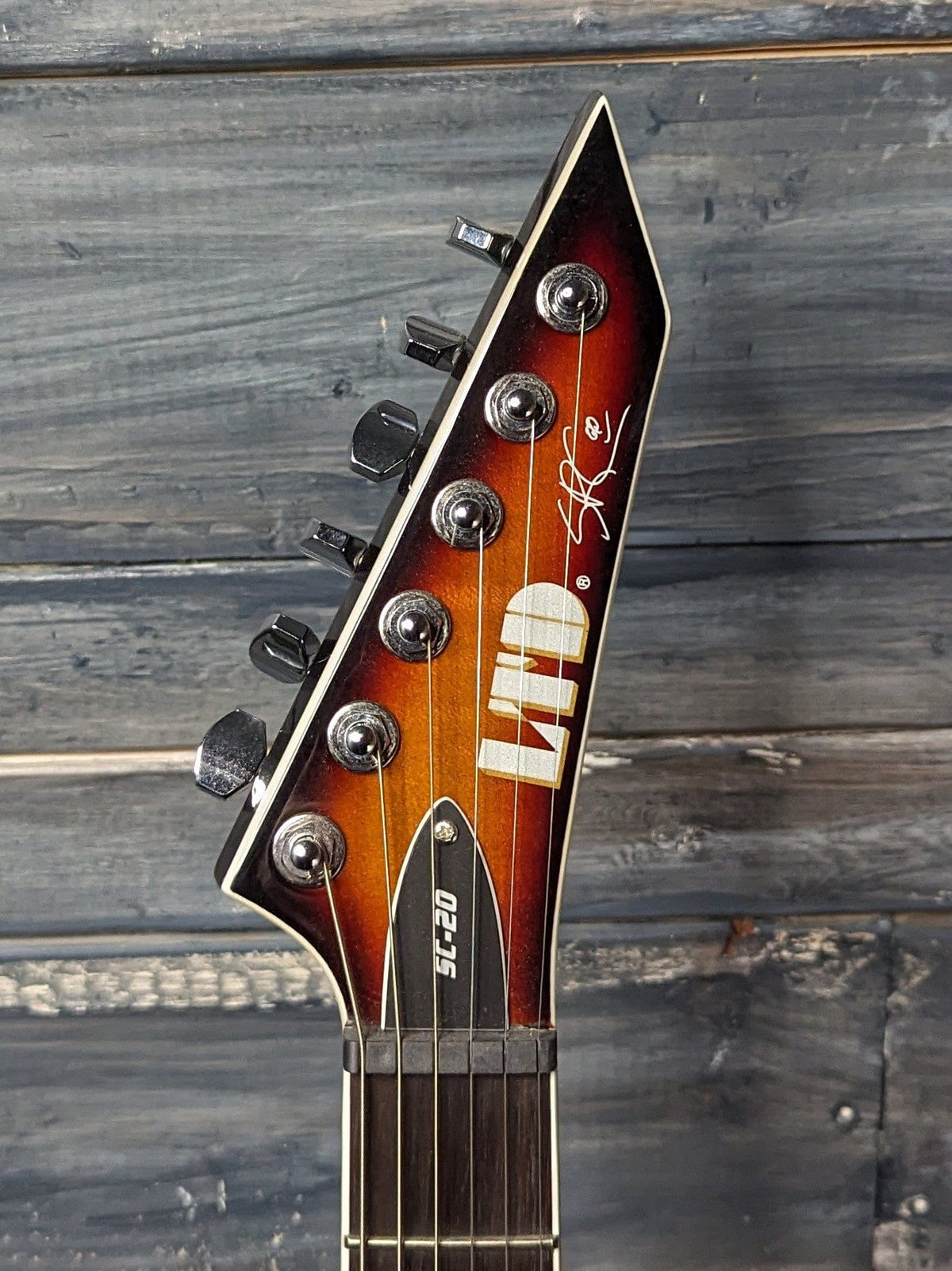 ESP/LTD SC- 20 front of the headstock