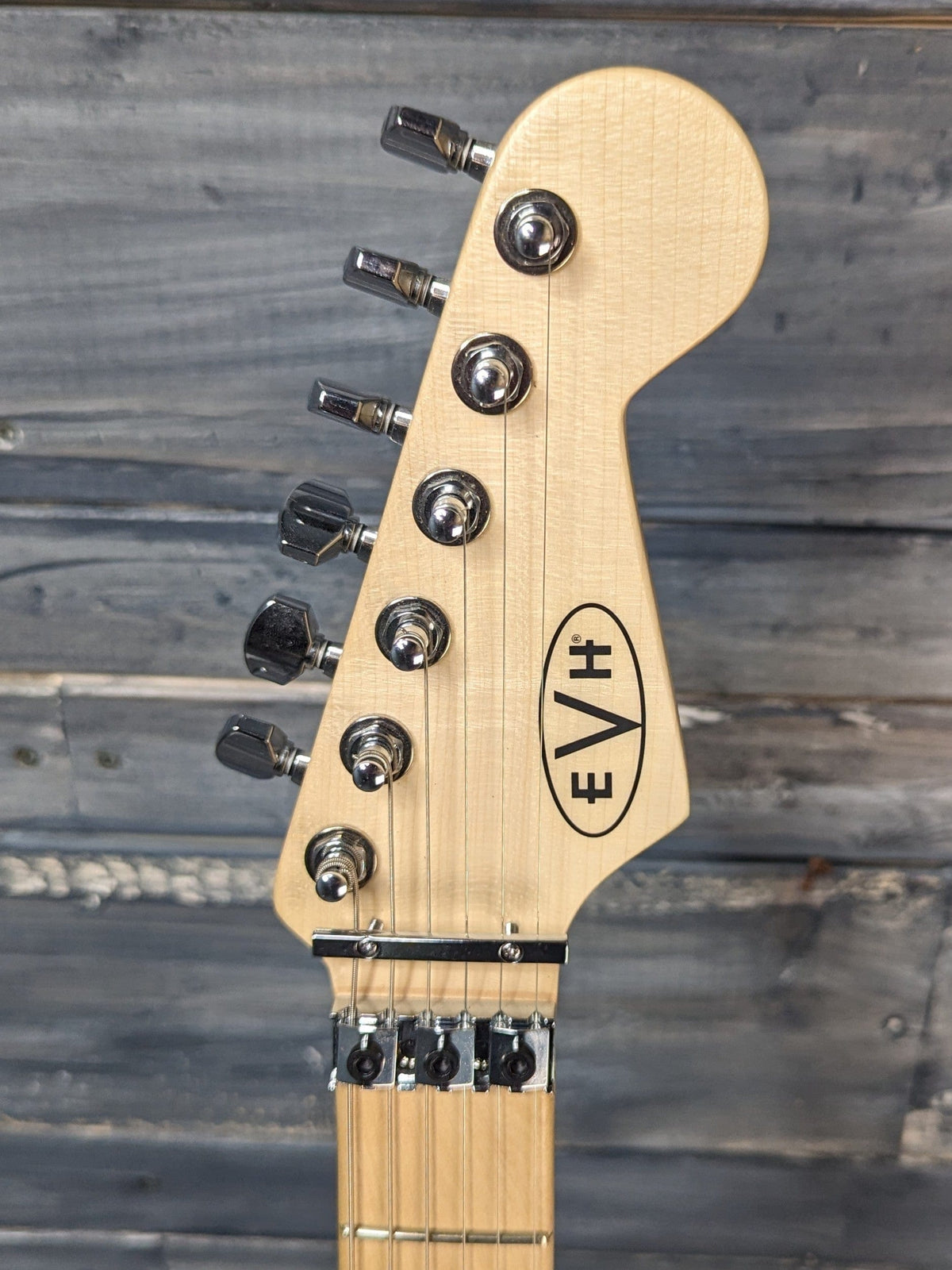 Used Fender 2021 EVH front of the headstock