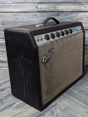 Used Fender 1978 Princeton Reverb left side of the amp