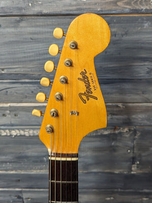 Used Fender 1965 Duosonic II front of the headstock