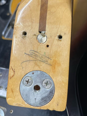 Used Fender Telecaster Custom back of neck