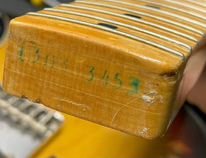 Used Fender Telecaster Custom stamp of bottom of neck