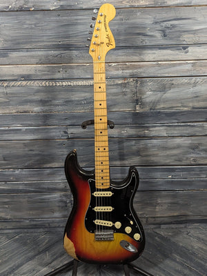 Used Fender 1979 Stratocaster full view of the guitar