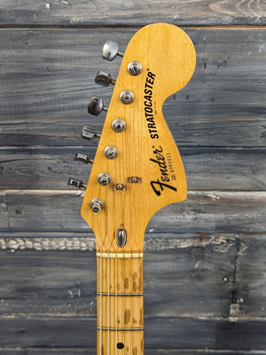 Used Fender 1979 Stratocaster front of the headstock