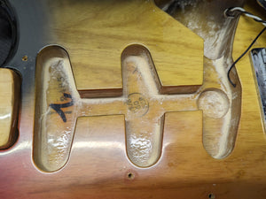 Used Fender 1979 Stratocaster body cavity