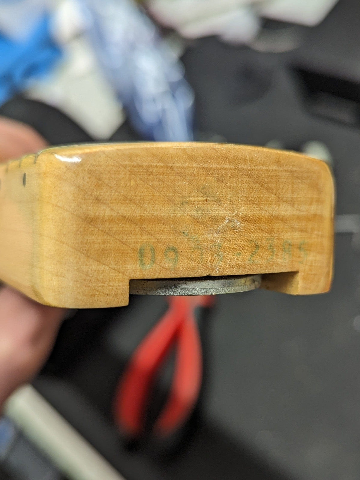 Used Fender 1979 Stratocaster bottom of the neck