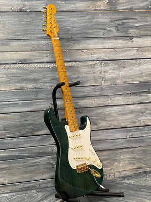 Used Fender 1993 '57 Stratocaster full bass side view of the body