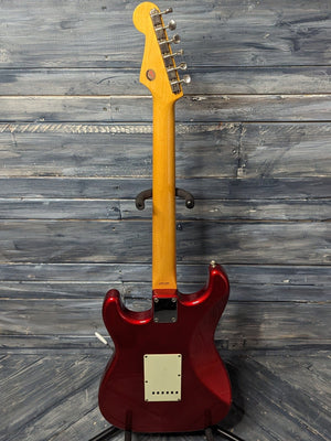 Used Fender Stratocaster full view of back