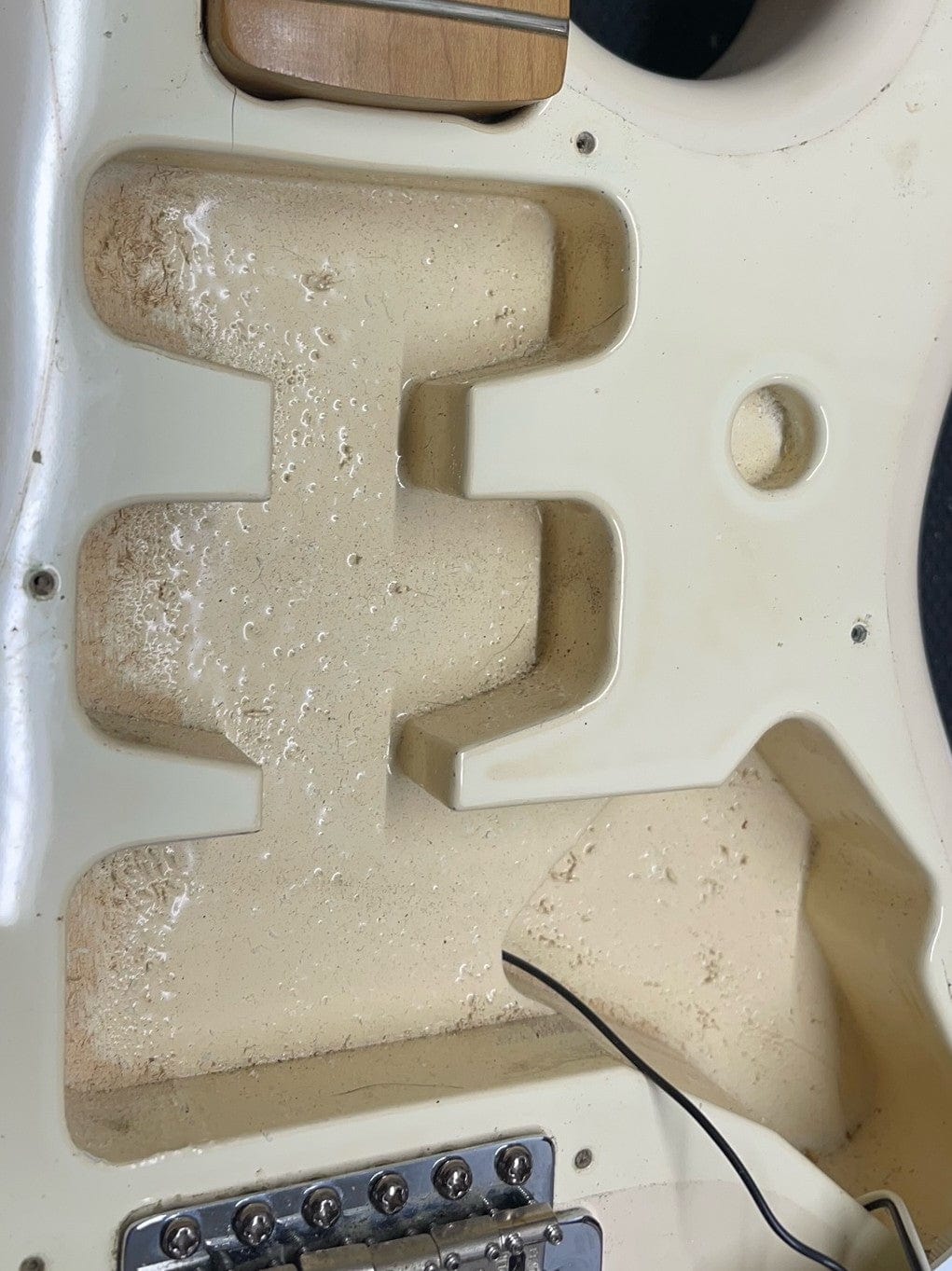 Used Fender Jimmy Vaughan body cavity for pickups