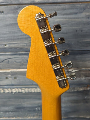 Used Fender Eric Johnson Stratocaster back of the headstock