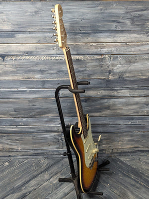 Used Fender MIJ Aerodyne full bass side view of the guitar