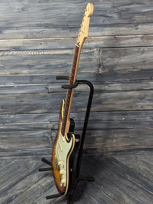 Used Fender MIJ Aerodyne full treble side view of the guitar