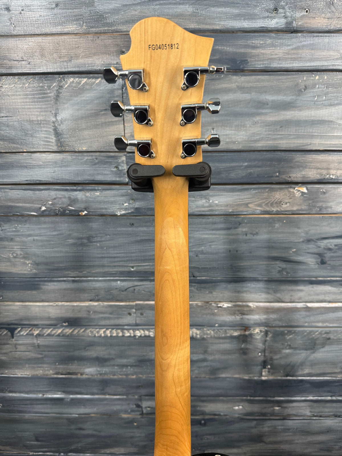 This is a photo of the back of the guitar.