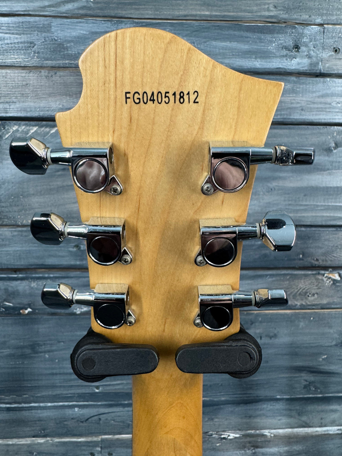 This is a photo of the back of the guitar.