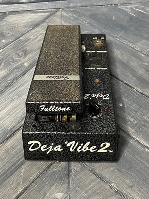 Fulltone pedal Used Fulltone Deja Vibe 2 Chorus Vibrato Pedal Back side of pedal image