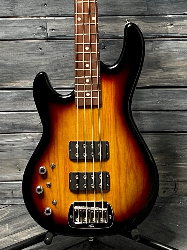 G&L Guitars Electric Bass G&L Left Handed L-2000 Tribute 4 String Electric Bass- 3-Tone Sunburst