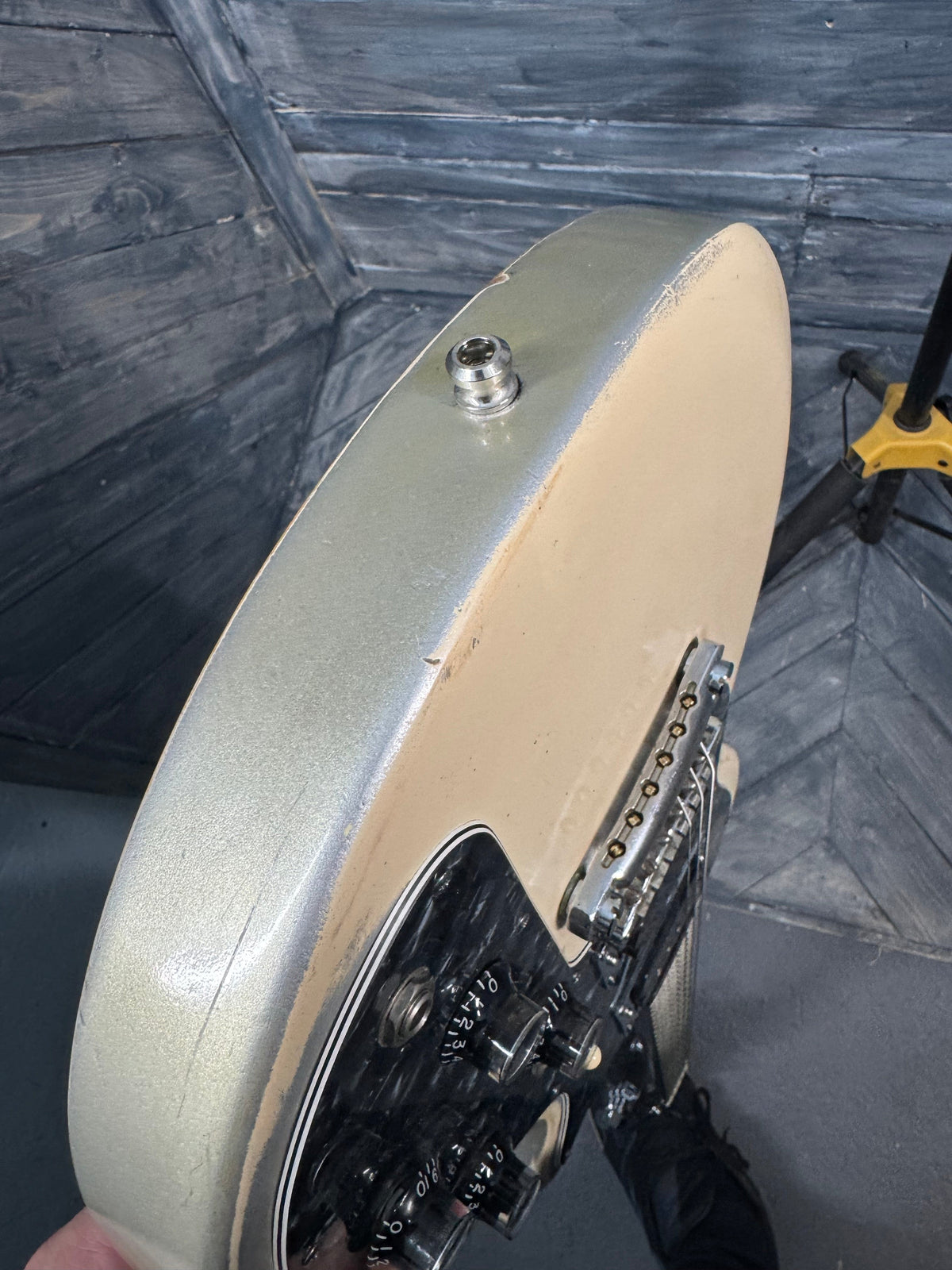 This is a picture of the back of the guitar.