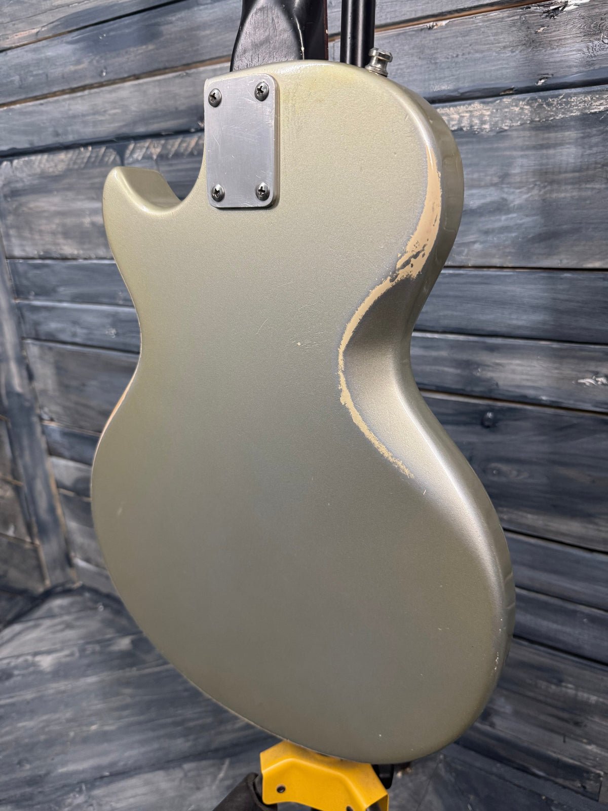 This is a picture of the back of the guitar.