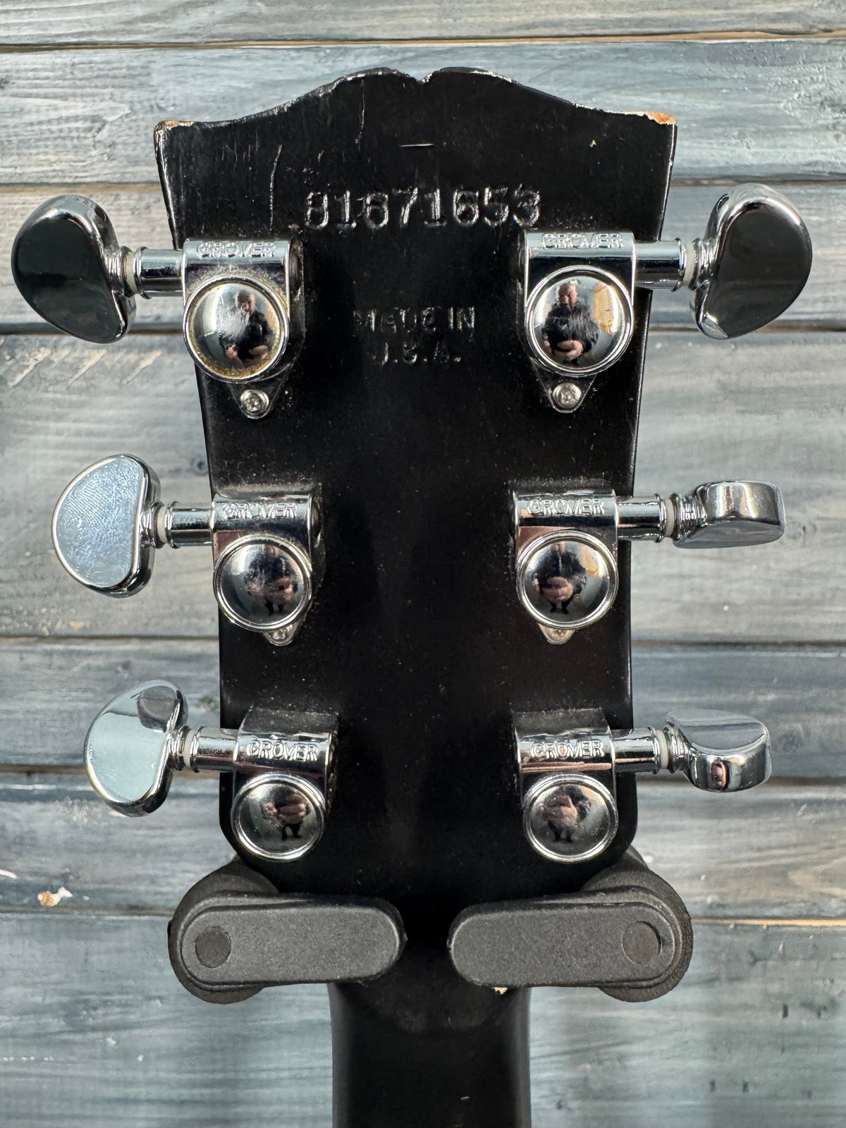 This is a picture of the back of the guitar.